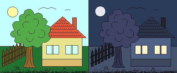 day and night